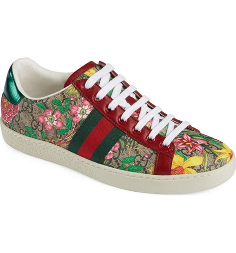 gucci flower ace sneakers|gucci ace sneakers gg print.